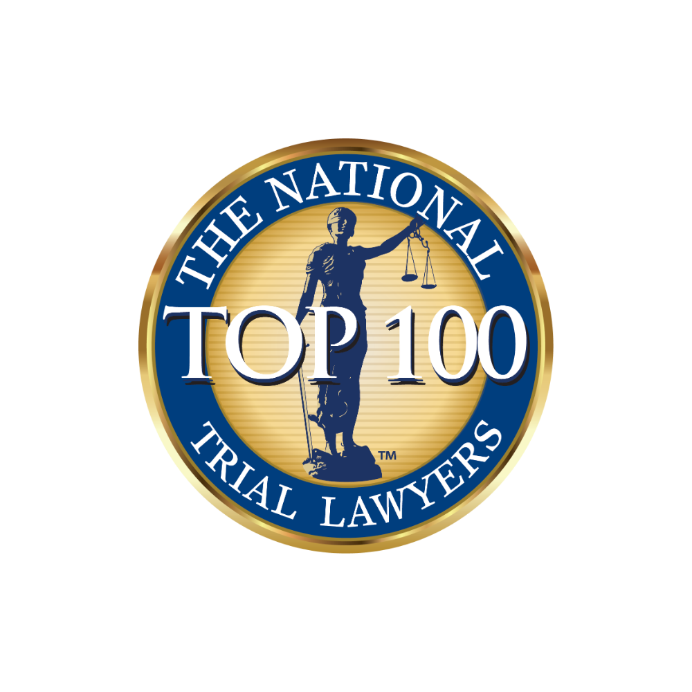The National Trial Lawyers Civil Plaintiff Top 100 certificate for Chip Evans